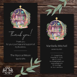 Magische ätherische Öle Apotheke Yoga Danke Visitenkarte
