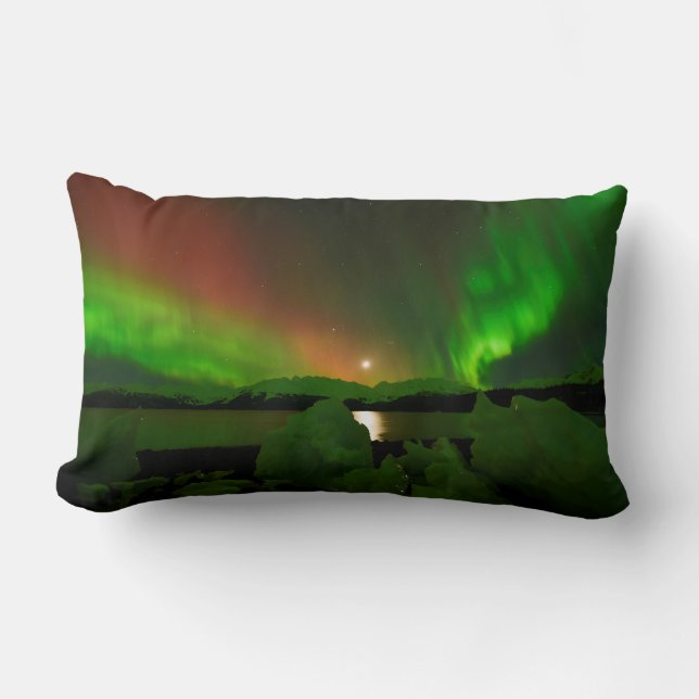 Magische Aurora Lendenkissen (Vorderseite)