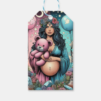Magische Babydusche | Gender Reveal Balloon Geschenkanhänger
