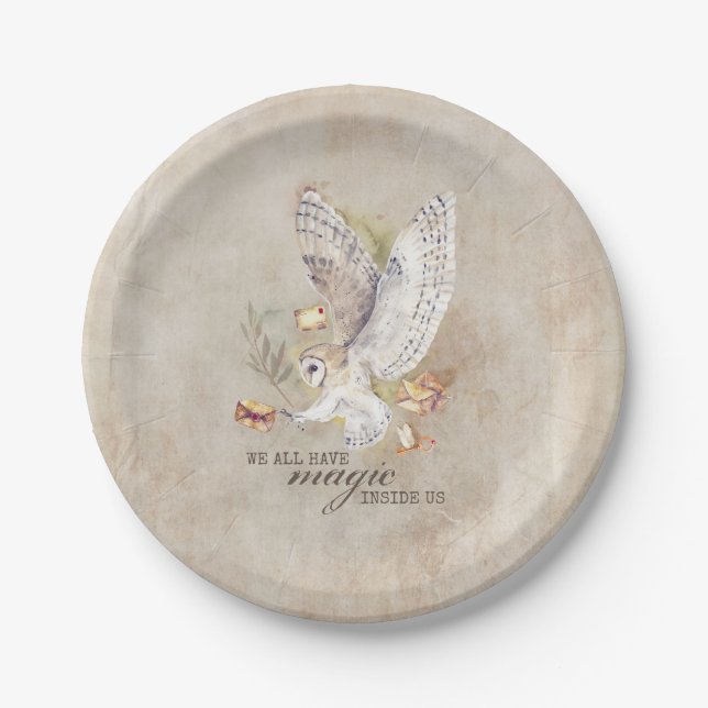 Magische Babydusche oder Geburtstag Pappteller (Vorderseite)