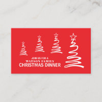 Magische Bäume, Weihnachts-Party-Ticket Einladung