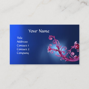 MAGISCHE BERRIES MONOGRAMM JUWEL blau Visitenkarte