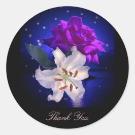 Magische Blume - Danke, Aufkleber