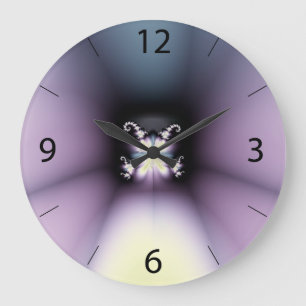 Magische Blume Große Wanduhr