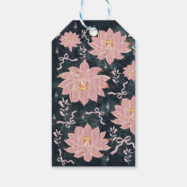 Magische Blumen mit Glitter-Design Geschenkanhänger