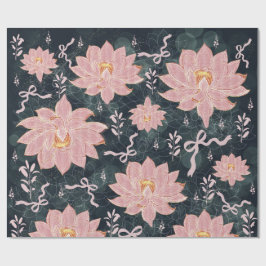 Magische Blumen mit Glitter-Design Geschenkpapier