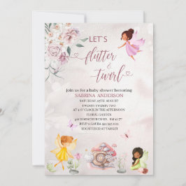 Magische Blumengebäck Princess Babydusche Invita Einladung