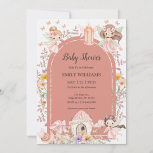 Magische Boho-Feen-Garten-Baby-Shower-Einladung Einladung