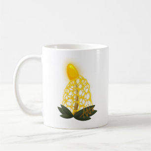 Magische Bridal Veil Funkelnd Gelbes Pilz Kaffeetasse