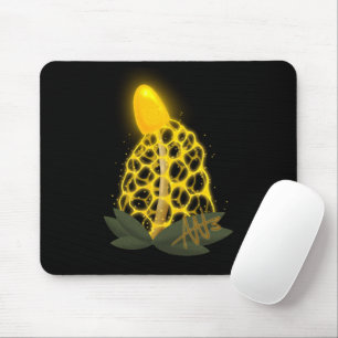Magische Bridal Veil Funkelnd Gelbes Pilz Mousepad