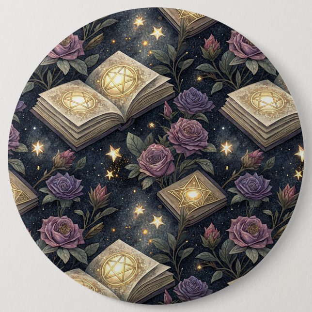 Magische Bücher Button (Vorderseite)