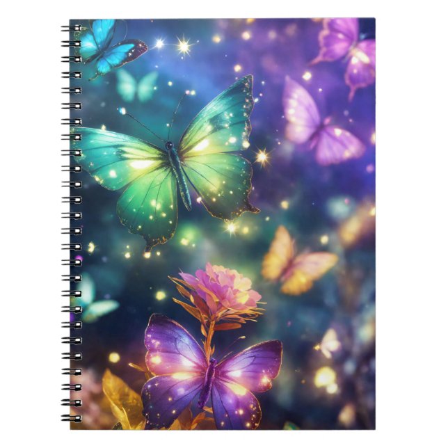 Magische Butterfly-Fantasie Notizblock (Vorderseite)