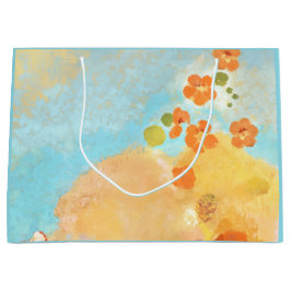 Magische California Orange Poppies Fields Große Geschenktüte