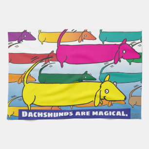 Magische Dackeln Handtuch