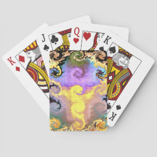 Magische Drache-abstrakte Farbspielkarten Spielkarten