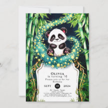 Magische einfache Kinder Panda Geburtstag