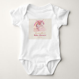 Magische Einhorn-Baby-Shower-Party Baby Strampler