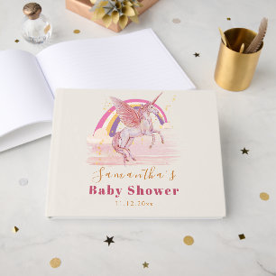 Magische Einhorn-Baby-Shower-Party Gästebuch