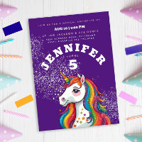 Magische Einhorn-Lila Glitzer-Regenbogenstars