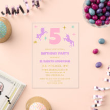Magische Einhorn-Mädchen-Geburtstag