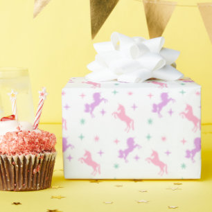 Magische Einhorn-Mädchen-Geburtstag Geschenkpapier