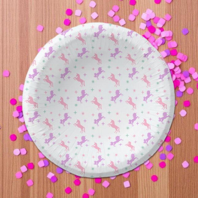 Magische Einhorn-Mädchen-Geburtstag Pappteller (Von Creator hochgeladen)