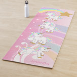 Magische Einhörner Yogamatte<br><div class="desc">🥇 ORIGINAL COPYRIGHT ART DESIGN VON Donna Siegrist NUR AUF ZAZZLE VERFÜGBAR! Einhorn Yoga Mat. ✔ HINWEIS: ÄNDERN SIE NUR DIE VORLAGEBEREICHE, DIE SIE BENÖTIGEN! 😀 Sie können den Text bei Bedarf entfernen und neu hinzufügen, was immer Sie möchten und welchen Schriftart Sie möchten. 📌 Wenn Sie weitere Anpassungen benötigen,...</div>