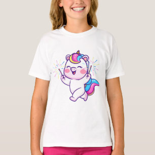 Magische Einhornfeier - Funkelnd und Niedliche Gir T-Shirt