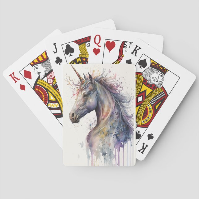 Magische Einhornspielkarten Spielkarten (Rückseite)