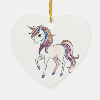 Magische Einhornträume - Whimsical Fantasy Design Keramik Ornament