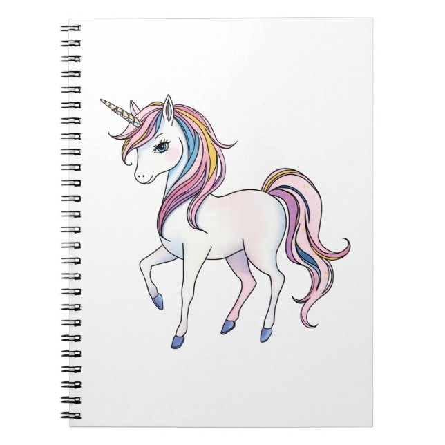 Magische Einhornträume - Whimsical Fantasy Design Notizblock (Vorderseite)