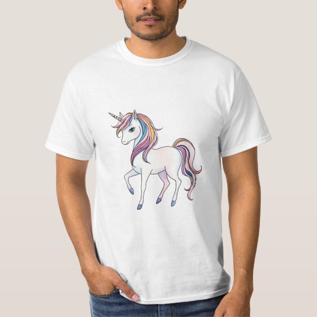 Magische Einhornträume - Whimsical Fantasy Design T-Shirt (Vorderseite)