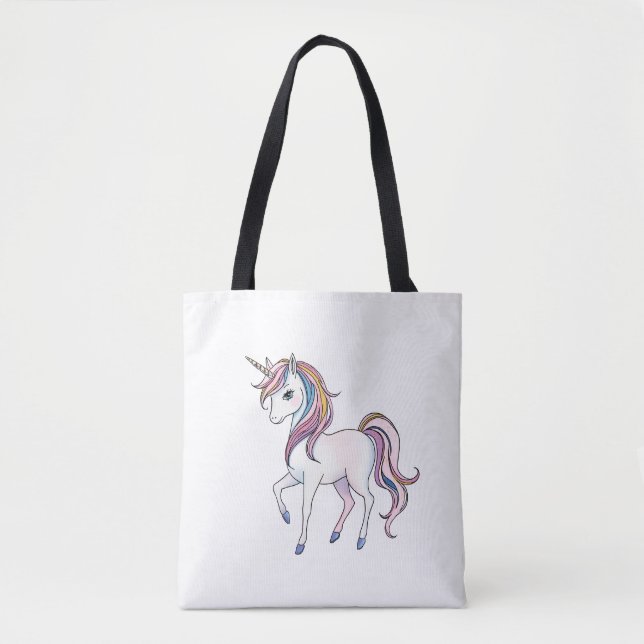 Magische Einhornträume - Whimsical Fantasy Design Tasche (Vorderseite)
