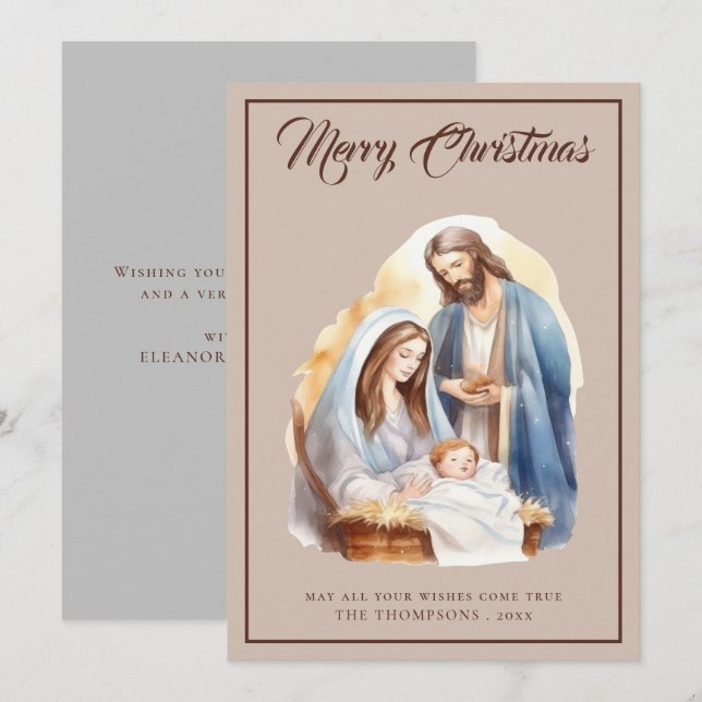 Magische elegante Krippe Star Weihnachten (Vorne/Hinten)