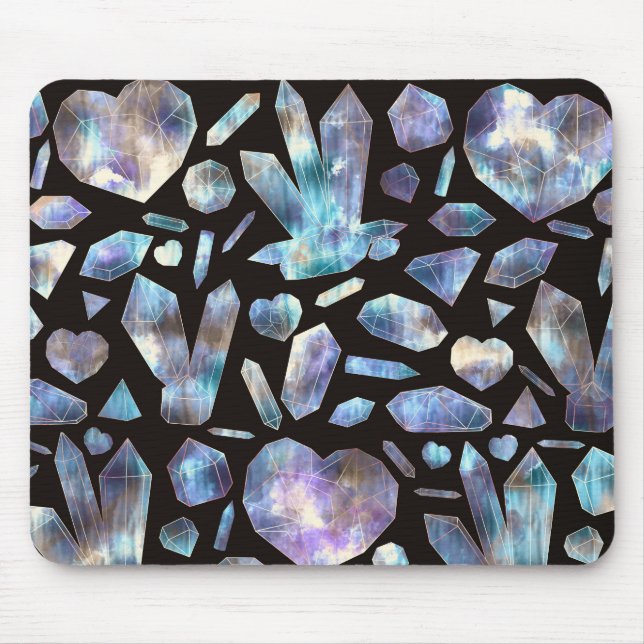 Magische Energiekristalle Rainbow-Kristallgesteine Mousepad (Vorne)