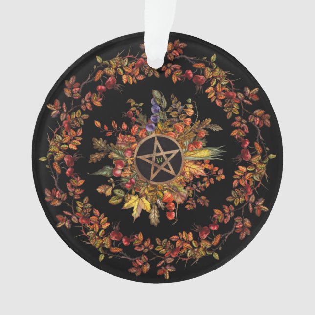 Magische Ernte mit Pentagramm-Monogramm Ornament (Vorderseite)