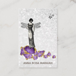 *~* Magische Fairy-Amethyst-Juwelen Vintag Visitenkarte