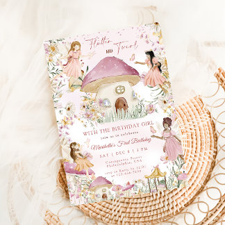 Magische Fairy Floral Garden Pixie Girls Geburtsta Einladung