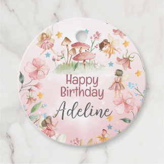 Magische Fairy Garden Personalisierte Round-Gift-T Geschenkanhänger