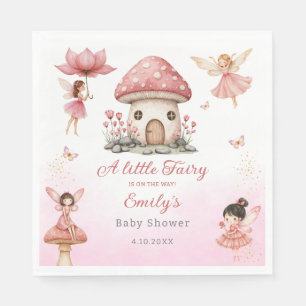 Magische Fairy Pink niedlich Blumengarten Kinderdu Serviette