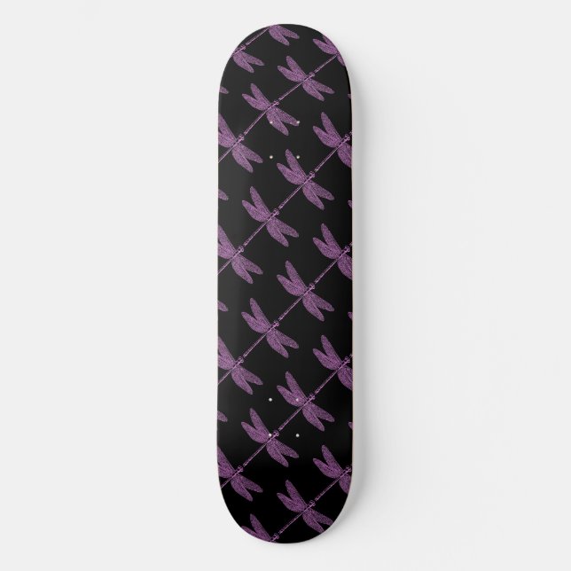 Magische Fairy Tale Fantasy Dragonfly Skateboard (Vorderseite)