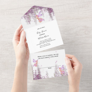 Magische Fairy Thema alles in einer Einladung