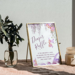 Magische Fairy Thema Kinderdusche Windeln Raffle-Z Poster