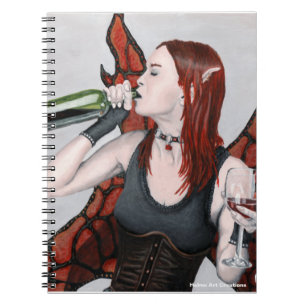 Magische Fairy Wein Flasche Fantasy Spirituosen No Notizblock