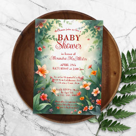 Magische Fantasie verzauberte Forest Baby Dusche Einladung