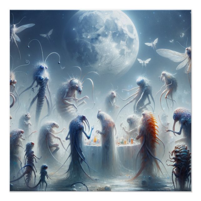 Magische Fantasy Parasiten Party auf dem Monte Lem Poster (Vorderseite)