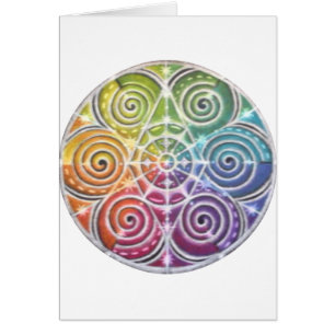 Magische Farbrad-Mandala