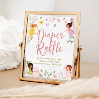 Magische Fee Baby Dusche Windeln Raffle Spiel-Zeic