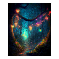 Magische Fee verzauberter Forest Fantasy Pixie Sta