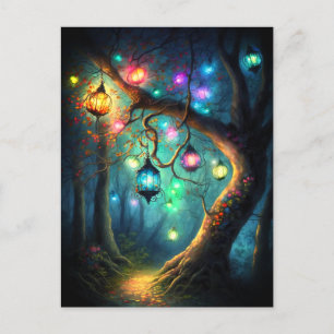Magische Fee verzauberter Forest Fantasy Pixie Sta Postkarte